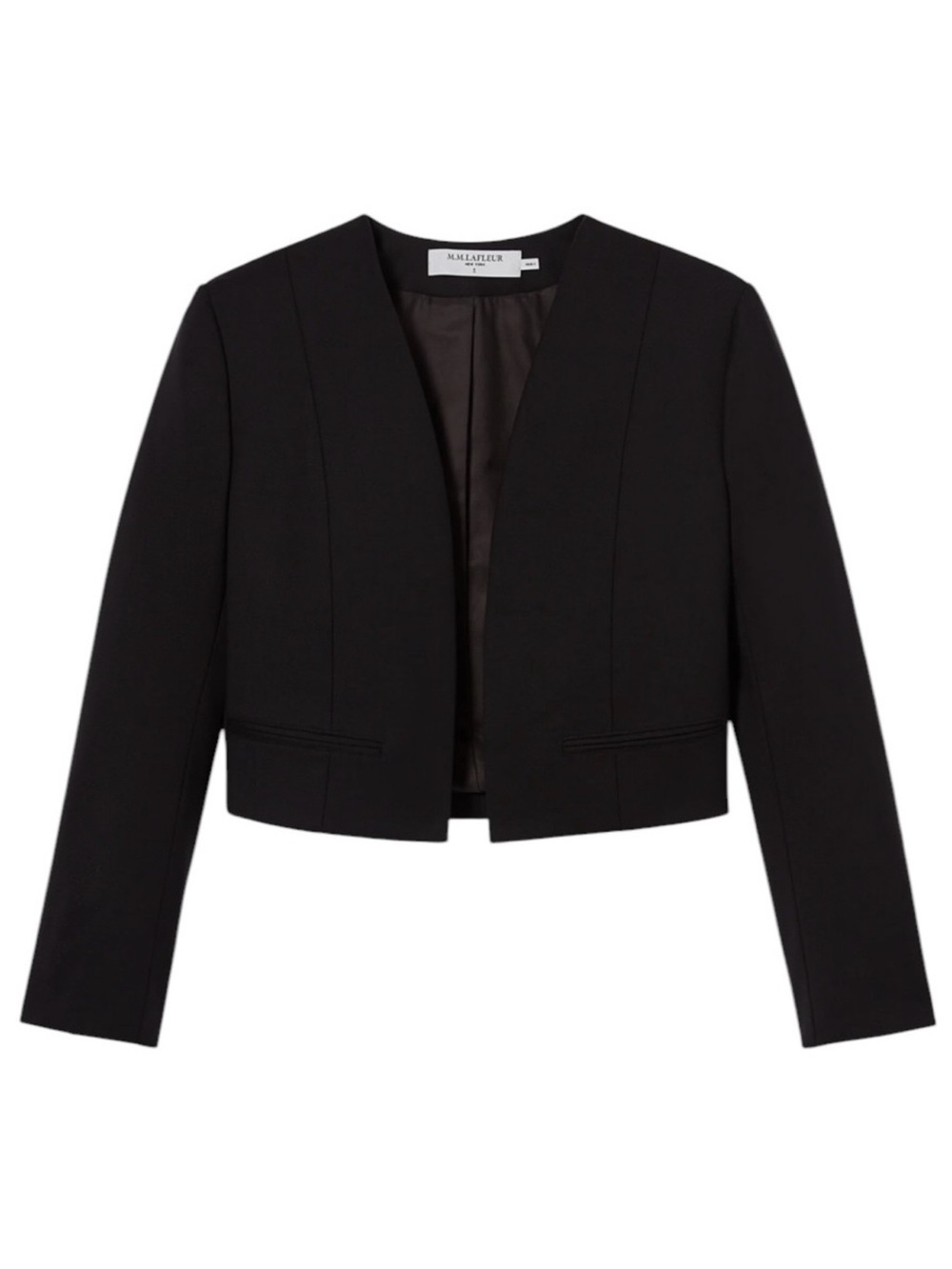 M.M. Lafleur The Neale Jacket Italian Wool Twill Black Size 8